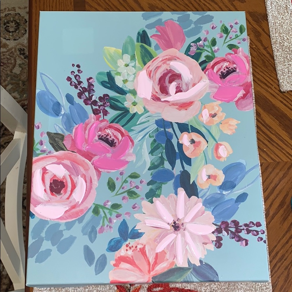Floral Canvas’ SOLD